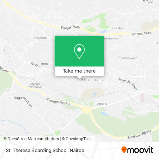 St. Theresa Boarding School map