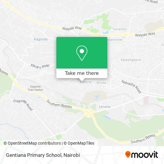 Gentiana Primary School map