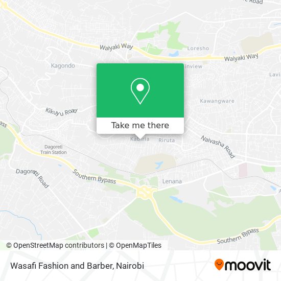 Wasafi Fashion and Barber map
