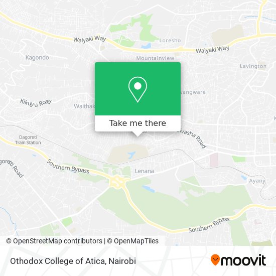 Othodox College of Atica map