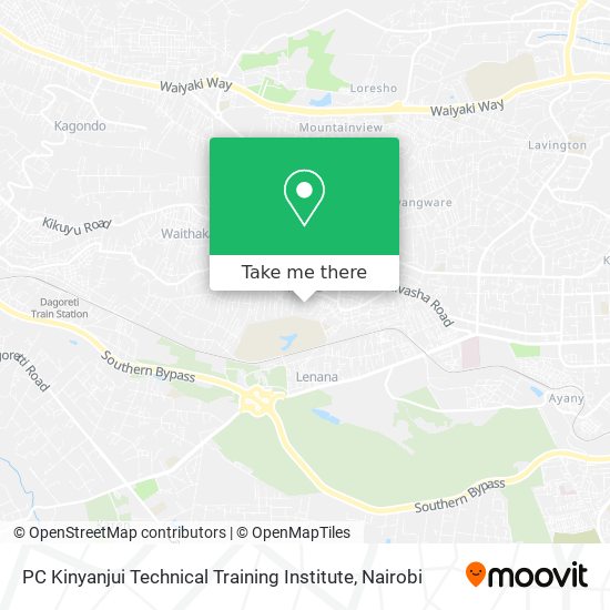 PC Kinyanjui Technical Training Institute map