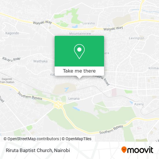 Riruta Baptist Church map