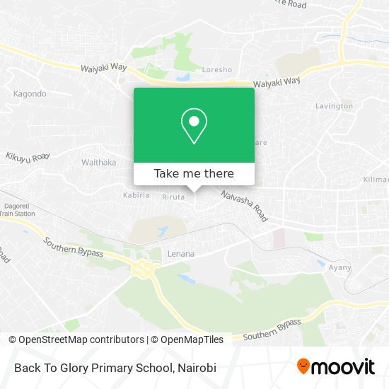 Back To Glory Primary School map