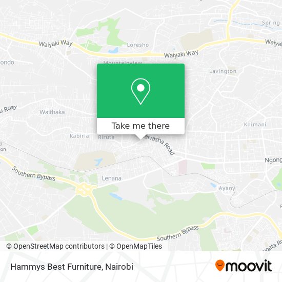 Hammys Best Furniture map