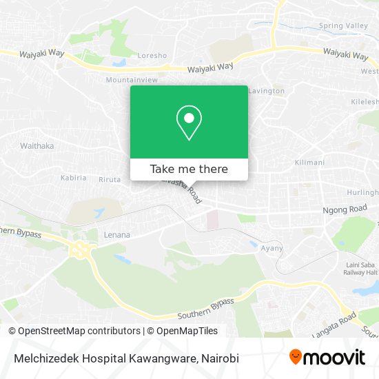 Melchizedek Hospital Kawangware map