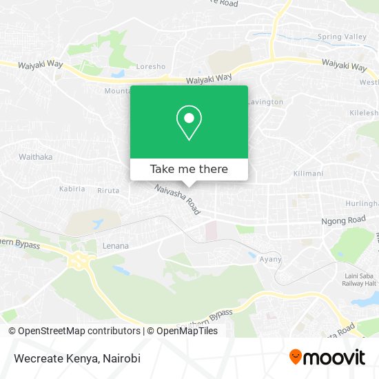 Wecreate Kenya map