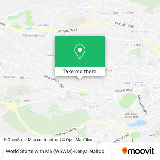 World Starts with Me (WSWM)-Kenya map
