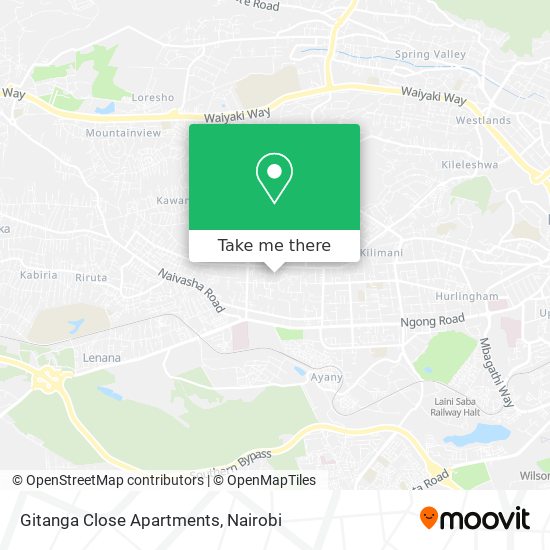 Gitanga Close Apartments map