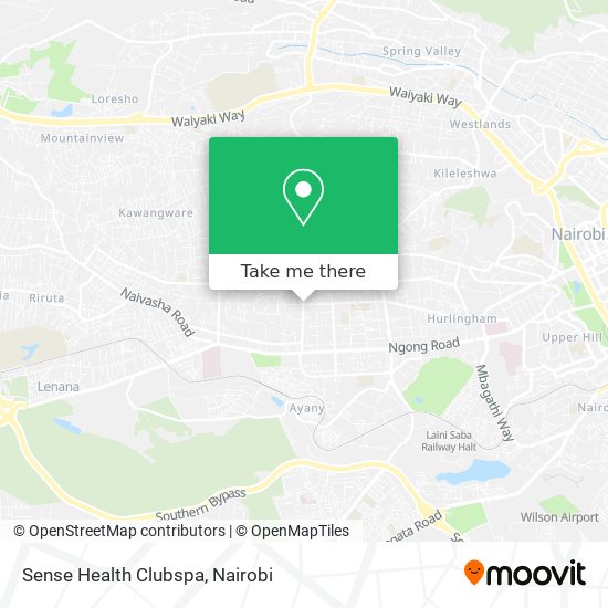 Sense Health Clubspa map