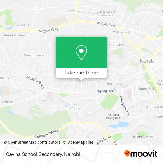 Cavina School Secondary map