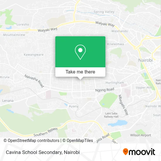 Cavina School Secondary map