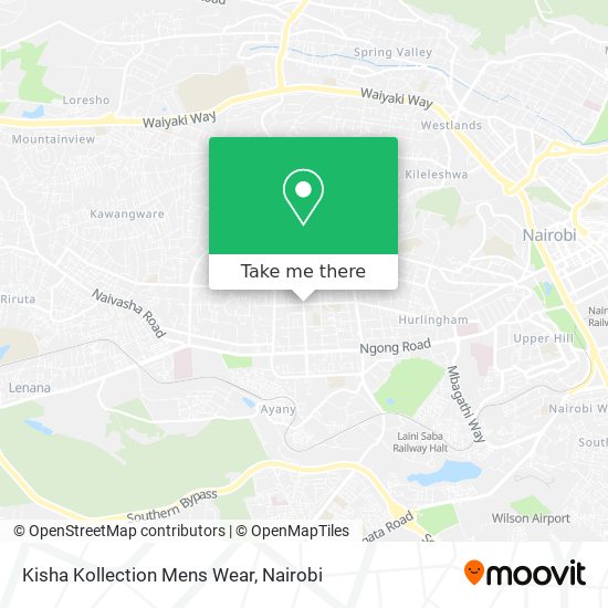 Kisha Kollection Mens Wear map