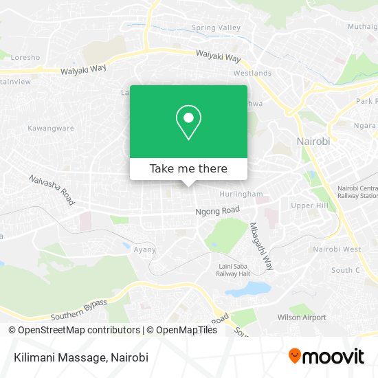 Kilimani Massage map