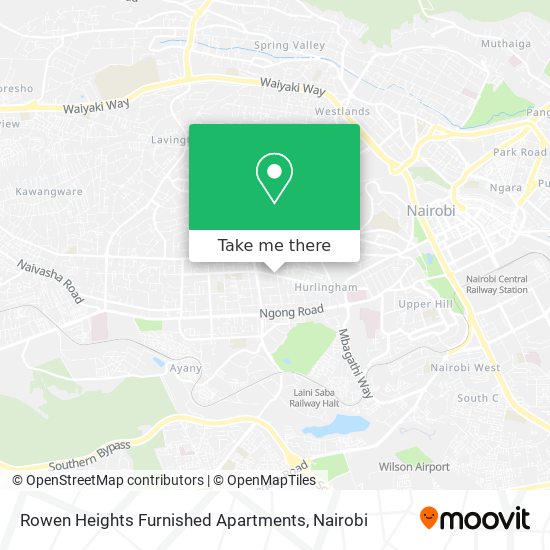 Rowen Heights Furnished Apartments map