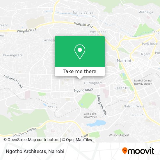 Ngotho Architects map