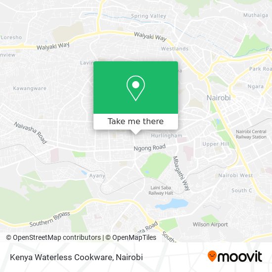 Kenya Waterless Cookware map