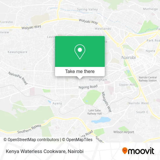 Kenya Waterless Cookware map