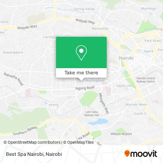 Best Spa Nairobi map