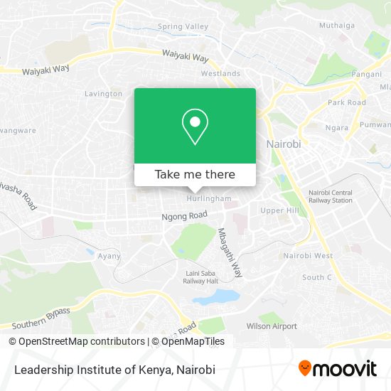 Leadership Institute of Kenya map