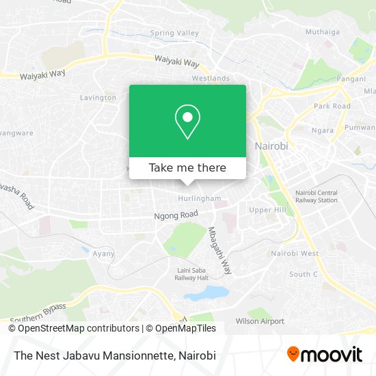 The Nest Jabavu Mansionnette map