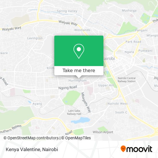 Kenya Valentine map