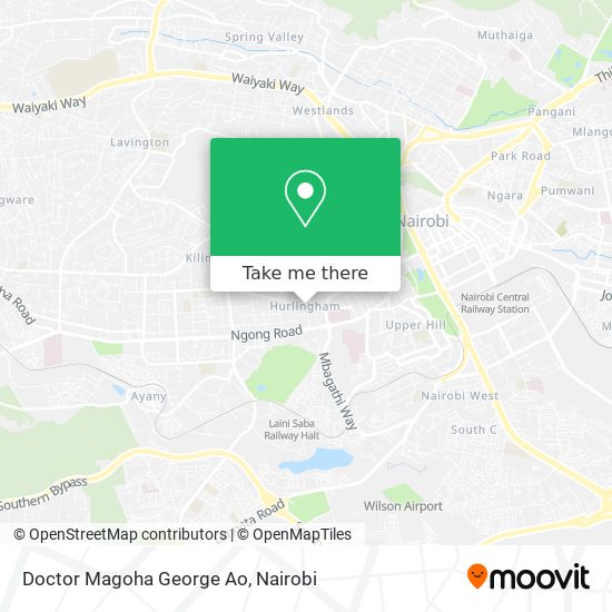 Doctor Magoha George Ao map