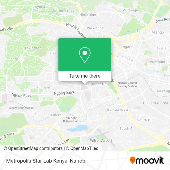 Metropolis Star Lab Kenya map