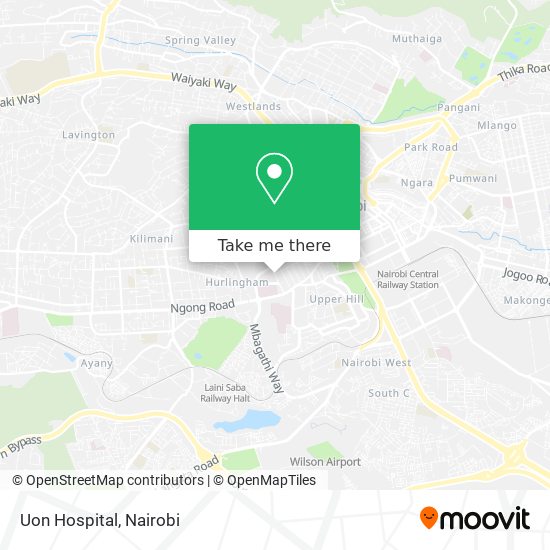 Uon Hospital map