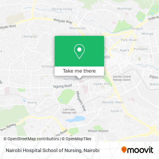 Nairobi Hospital School of Nursing map