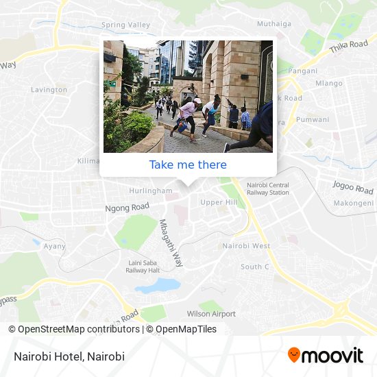 Nairobi Hotel map