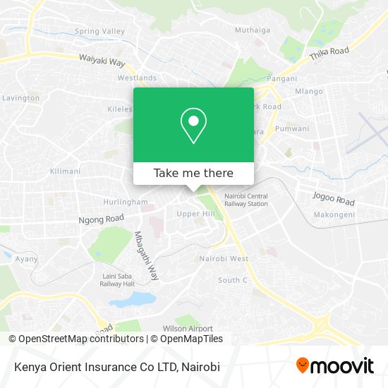 Kenya Orient Insurance Co LTD map