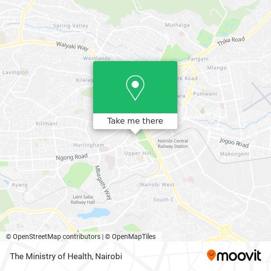 The Ministry of Health map