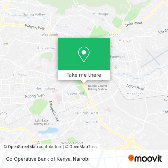 Co-Operative Bank of Kenya map