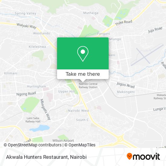 Akwala Hunters Restaurant map