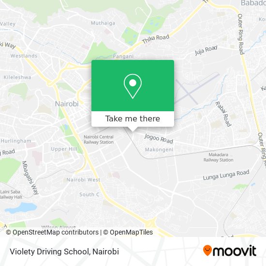 Violety Driving School map