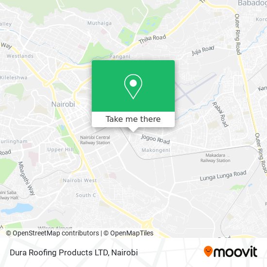 Dura Roofing Products LTD map