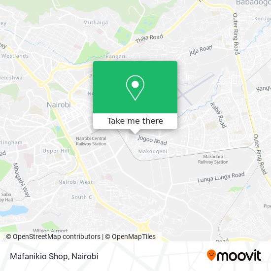 Mafanikio Shop map