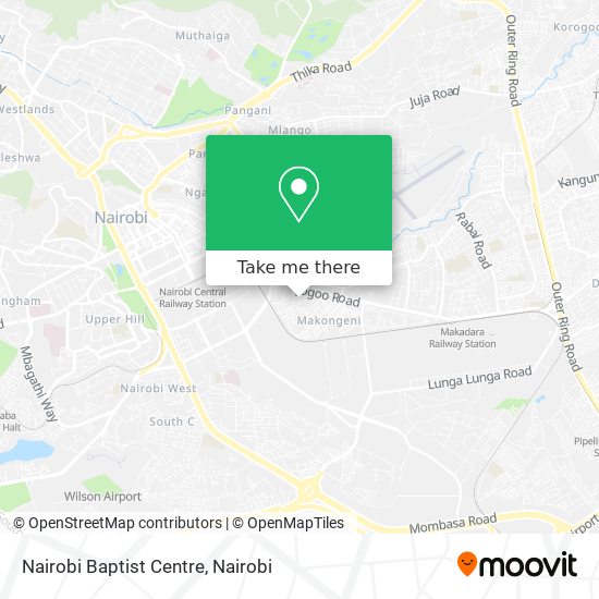Nairobi Baptist Centre map