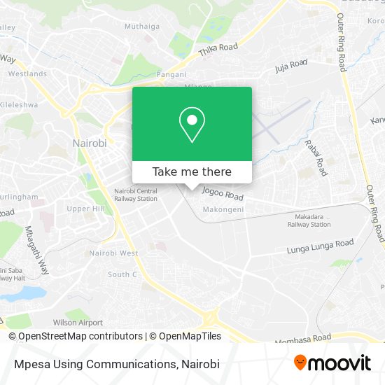 Mpesa Using Communications map