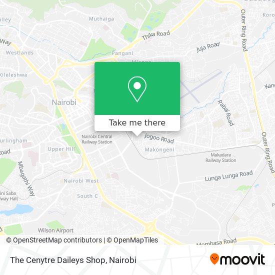 The Cenytre Daileys Shop map