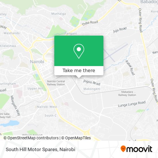 South Hill Motor Spares map