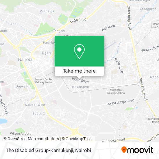 The Disabled Group-Kamukunji map