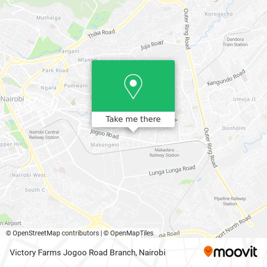 Victory Farms Jogoo Road Branch map