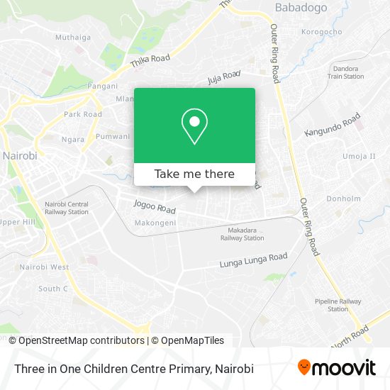 Three in One Children Centre Primary map