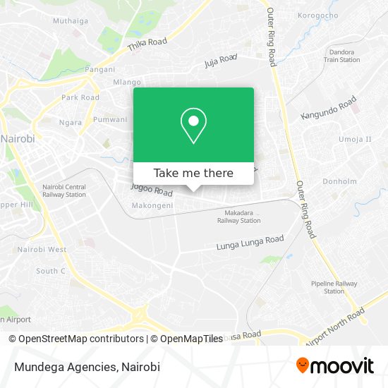 Mundega Agencies map