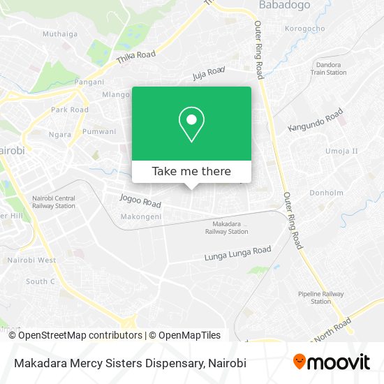 Makadara Mercy Sisters Dispensary map