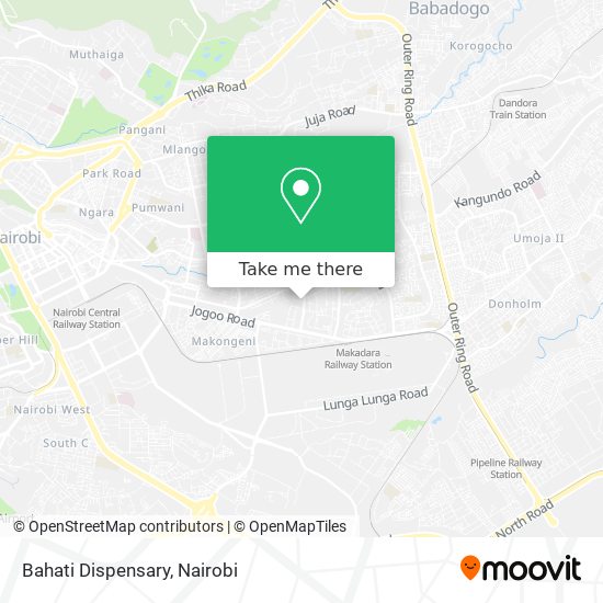 Bahati Dispensary map