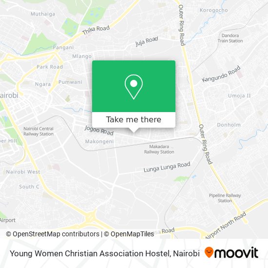 Young Women Christian Association Hostel map