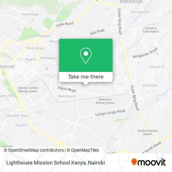 Lighthouse Mission School Kenya map
