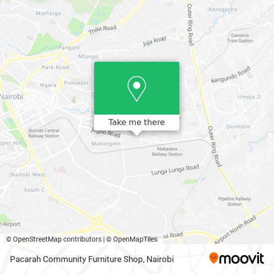Pacarah Community Furniture Shop map
